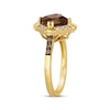 Thumbnail Image 3 of Le Vian Creme Brulee Chocolate Quartz Ring 1/5 ct tw Diamonds 14K Honey Gold