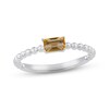 Thumbnail Image 0 of Citrine Octagon Beaded Ring Sterling Silver