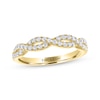 THE LEO Diamond Round-Cut Twist Wedding Band 3/8 ct tw 14K Yellow Gold