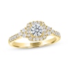 Thumbnail Image 0 of THE LEO Ideal Cut Round-Cut Diamond Engagement Ring 3/4 ct tw 14K Yellow Gold