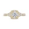 THE LEO Ideal Cut Round-Cut Diamond Engagement Ring 3/4 ct tw 14K Yellow Gold