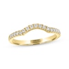 Thumbnail Image 1 of THE LEO Ideal Cut Round-Cut Diamond Wedding Band 1/6 ct tw 14K Yellow Gold