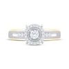 Thumbnail Image 3 of Now + Forever Round-Cut Diamond Halo Engagement Ring 1/3 ct tw 10K Two-Tone Gold