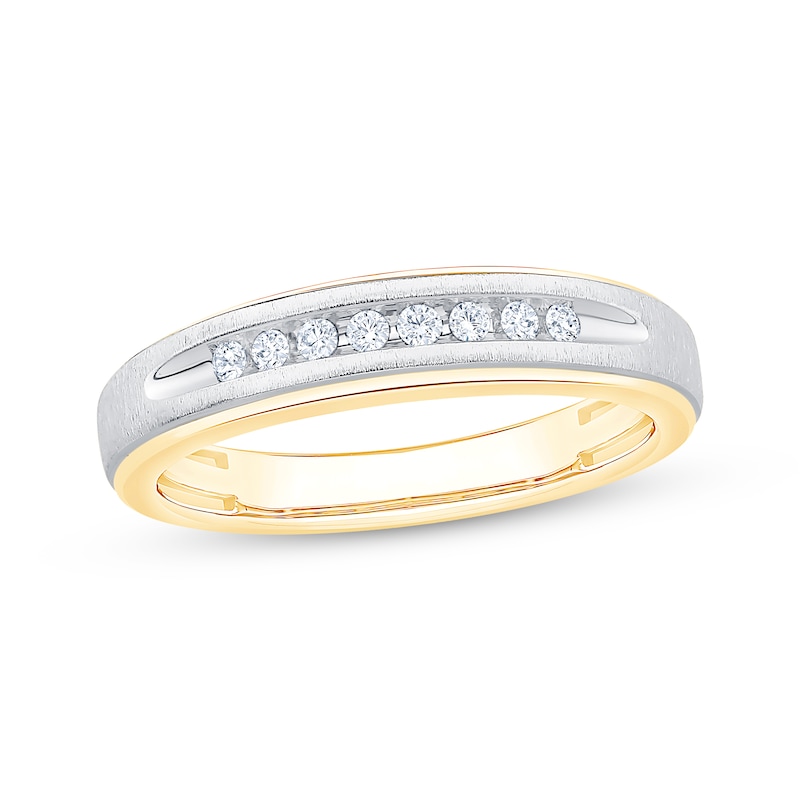 Main Image 1 of Now + Forever Diamond Wedding Band 1/10 ct tw 10K Two-Tone Gold