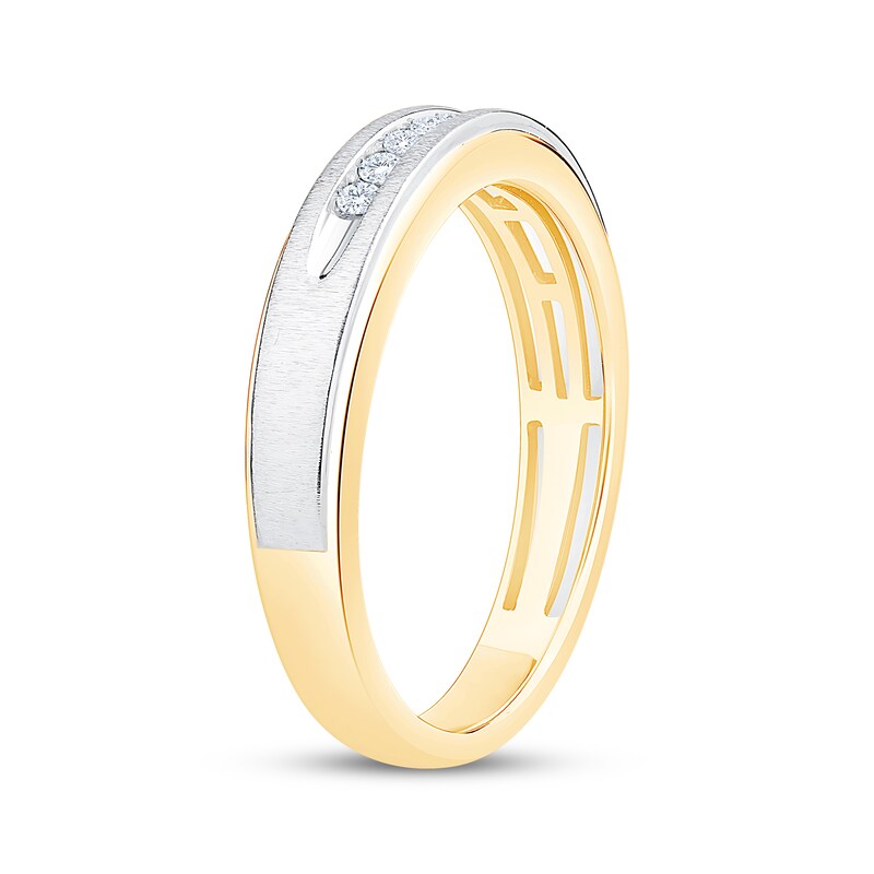 Main Image 2 of Now + Forever Diamond Wedding Band 1/10 ct tw 10K Two-Tone Gold