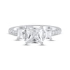 Thumbnail Image 3 of Memories Moments Magic Lab-Grown Diamonds Princess-Cut Three-Stone Engagement Ring 2-1/5 ct tw 14K White Gold