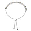 Thumbnail Image 2 of Citrine & White Lab-Created Sapphire Bolo Bracelet Sterling Silver