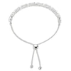 Thumbnail Image 2 of Lab-Created Opal & White Lab-Created Sapphire Bolo Bracelet Sterling Silver