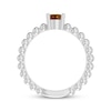 Thumbnail Image 3 of Citrine Oval Beaded Ring Sterling Silver