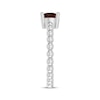 Thumbnail Image 3 of Garnet Round Beaded Ring Sterling Silver