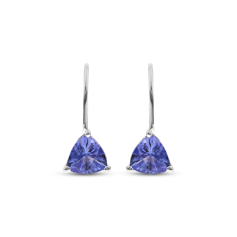 Main Image 2 of Tanzanite Drop Earrings Sterling Silver