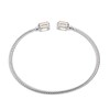 Thumbnail Image 3 of Citrine & White Lab-Created Sapphire Rope Cuff Bangle Bracelet Sterling Silver