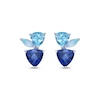 Thumbnail Image 1 of Multi-Shape Ceylon Lab-Created Sapphire, Blue Topaz & Blue Lab-Created Opal Earrings Sterling Silver