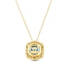 Thumbnail Image 2 of Le Vian Blue Topaz Necklace 3/8 ct tw Diamonds 14K Honey Gold 19”