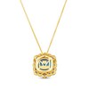 Thumbnail Image 3 of Le Vian Blue Topaz Necklace 3/8 ct tw Diamonds 14K Honey Gold 19”