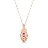 Thumbnail Image 3 of Le Vian Chocolate Twist Amethyst Necklace 1/3 ct tw Diamonds 14K Strawberry Gold 19&quot;