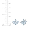Thumbnail Image 4 of Marquise-Cut Swiss Blue Topaz Cluster Earrings Sterling Silver