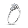 Thumbnail Image 1 of Memories Moments Magic Princess-Cut Diamond Three-Stone Engagement Ring 1/4 ct tw 14K White Gold