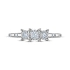 Thumbnail Image 2 of Memories Moments Magic Princess-Cut Diamond Three-Stone Engagement Ring 1/4 ct tw 14K White Gold