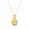 Thumbnail Image 3 of Le Vian Chocolate Twist Citrine Necklace 1/3 ct tw Diamonds 14K Honey Gold 19&quot;