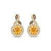 Thumbnail Image 1 of Le Vian Chocolate Twist Citrine Earrings 3/8 ct tw Diamonds 14K Honey Gold