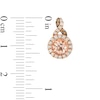 Thumbnail Image 2 of Le Vian Chocolate Twist Morganite Earrings 3/8 ct tw Diamonds 14K Strawberry Gold