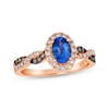 Thumbnail Image 0 of Le Vian Chocolate Twist Tanzanite Ring 1/3 ct tw Diamonds 14K Strawberry Gold