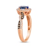 Thumbnail Image 2 of Le Vian Chocolate Twist Tanzanite Ring 1/3 ct tw Diamonds 14K Strawberry Gold