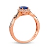 Thumbnail Image 3 of Le Vian Chocolate Twist Tanzanite Ring 1/3 ct tw Diamonds 14K Strawberry Gold