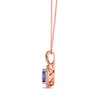 Thumbnail Image 2 of Le Vian Chocolate Twist Tanzanite Necklace 1/5 ct tw Diamonds 14K Strawberry Gold 19&quot;