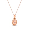 Thumbnail Image 3 of Le Vian Chocolate Twist Tanzanite Necklace 1/5 ct tw Diamonds 14K Strawberry Gold 19&quot;