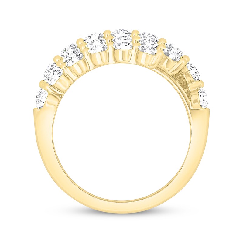 Lab-Created Diamonds by KAY Multi-Row Bypass Ring 2-1/2 ct tw 14K Yellow Gold