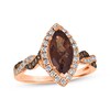 Thumbnail Image 1 of Le Vian Chocolate Twist Quartz Ring 1/2 ct tw Diamonds 14K Strawberry Gold