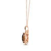 Thumbnail Image 2 of Le Vian Chocolate Twist Quartz Necklace 1/3 ct tw Diamonds 14K Strawberry Gold 19”