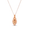 Thumbnail Image 3 of Le Vian Chocolate Twist Quartz Necklace 1/3 ct tw Diamonds 14K Strawberry Gold 19”