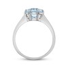 Thumbnail Image 2 of Hexagon-Cut Swiss Blue Topaz Solitaire Ring Sterling Silver