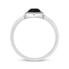 Thumbnail Image 3 of Hexagon-Cut Black Onyx Ring Sterling Silver