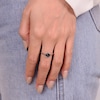 Thumbnail Image 5 of Hexagon-Cut Black Onyx Ring Sterling Silver