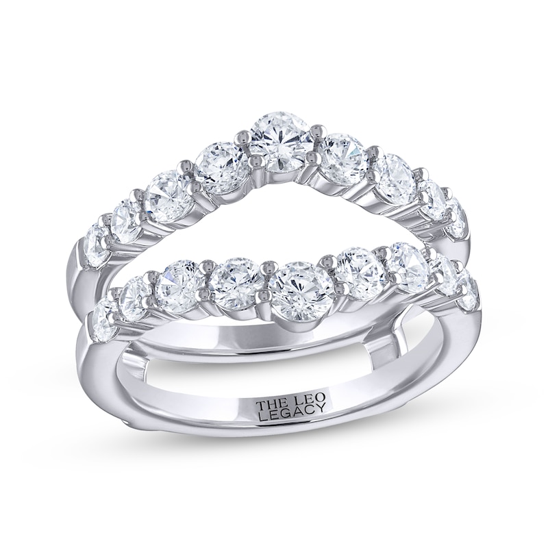 Main Image 1 of THE LEO Legacy Lab-Grown Diamond Round-Cut Enhancer Ring 1-1/2 ct tw 14K White Gold