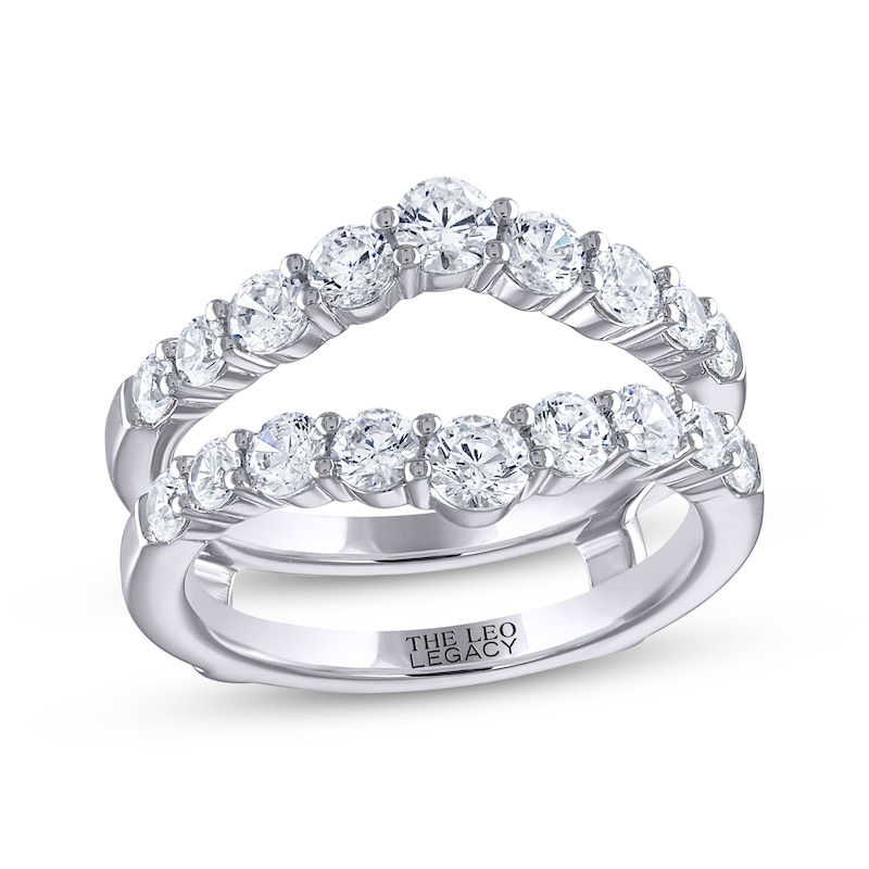 THE LEO Legacy Lab-Created Diamond Round-Cut Enhancer Ring 1-1/2 ct tw 14K White Gold