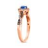 Thumbnail Image 2 of Le Vian Chocolate Twist Sapphire Ring 1/4 ct tw Diamonds 14K Strawberry Gold