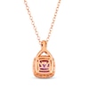 Thumbnail Image 3 of Le Vian Chocolate Twist Amethyst Necklace 1/5 ct tw Diamonds 14K Strawberry Gold 19”