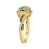 Thumbnail Image 1 of Le Vian Chocolate Twist Green Quartz Ring 1/3 ct tw Diamonds 14K Honey Gold