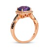Thumbnail Image 3 of Le Vian Chocolate Twist Amethyst Ring 1/3 ct tw Diamonds 14K Strawberry Gold