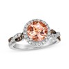 Thumbnail Image 0 of Le Vian Chocolate Twist Morganite Ring 3/8 ct tw Diamonds 14K Vanilla Gold