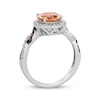 Thumbnail Image 2 of Le Vian Chocolate Twist Morganite Ring 3/8 ct tw Diamonds 14K Vanilla Gold