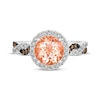 Thumbnail Image 3 of Le Vian Chocolate Twist Morganite Ring 3/8 ct tw Diamonds 14K Vanilla Gold