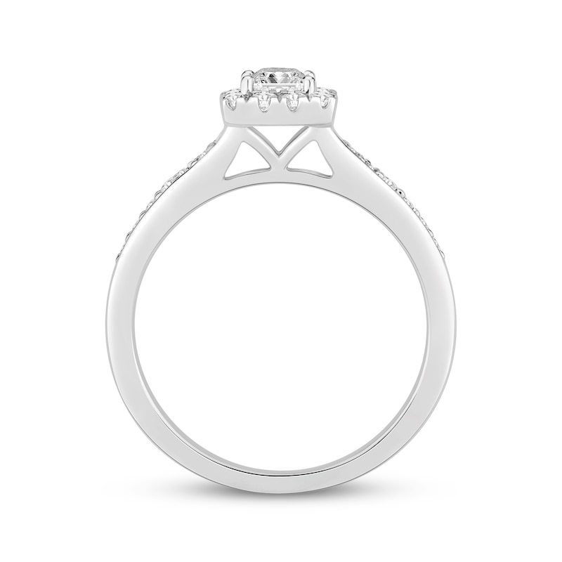 Main Image 6 of Now + Forever Princess-Cut Diamond Engagement Ring 5/8 ct tw 10K White Gold
