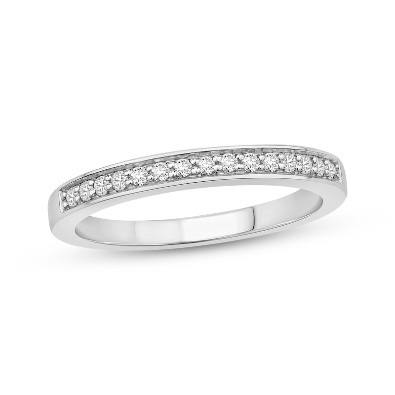 Main Image 8 of Now + Forever Diamond Wedding Band 1/6 ct tw 10K White Gold