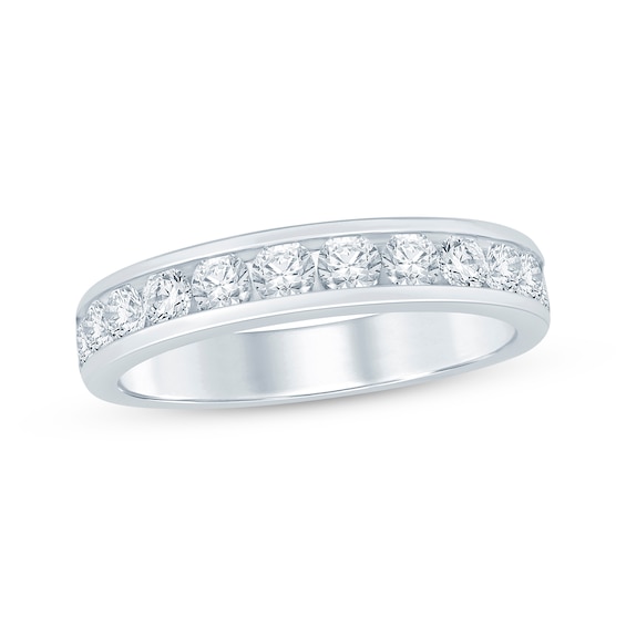 Now + Forever Round-Cut Diamond Anniversary Band 1 ct tw 14K White Gold